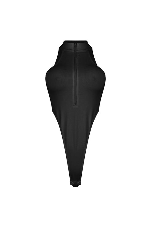 Edgeform Ribbed Zip Bodysuit