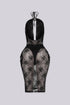 Belen Sheer Lace Halter Neck Midi Dress