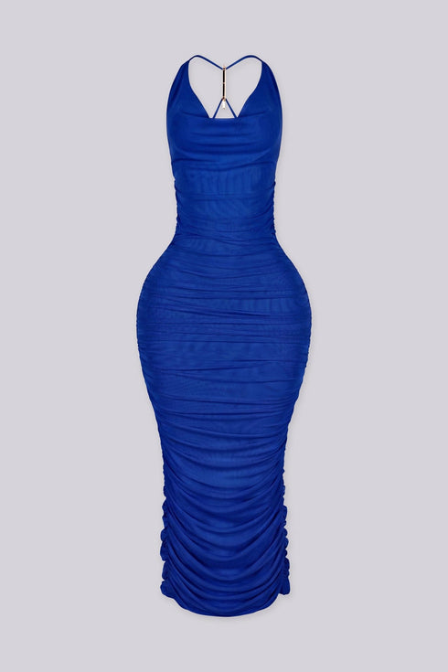 The Audra Drape Midi Dress