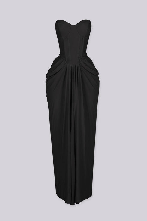 Hollywood Draped Midi Dress