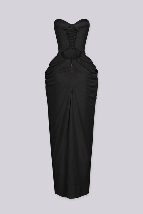 Hollywood Draped Midi Dress