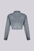 Opulent Rhinestone Denim Crop Jacket