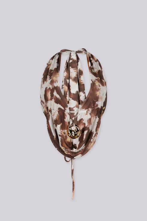 Janice Halter Top with Gold Ring