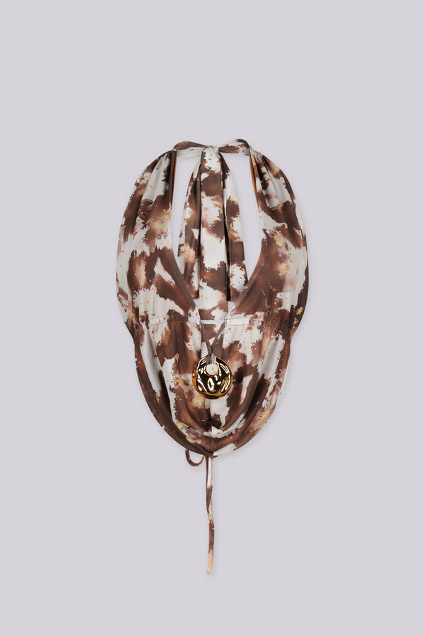 Janice Halter Top with Gold Ring