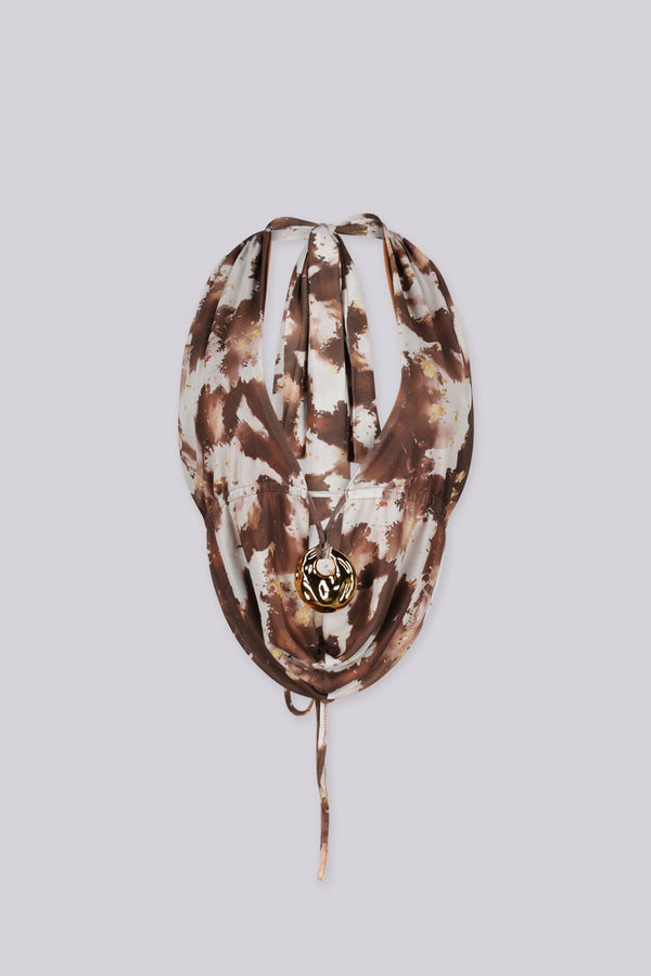 Janice Halter Top with Gold Ring