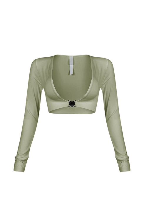 Jayce Contour Clasp Long Sleeve Top