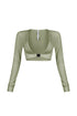 Jayce Contour Clasp Long Sleeve Top