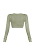 Jayce Contour Clasp Long Sleeve Top