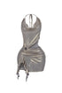 Cyber Sway Foil Mini Dress
