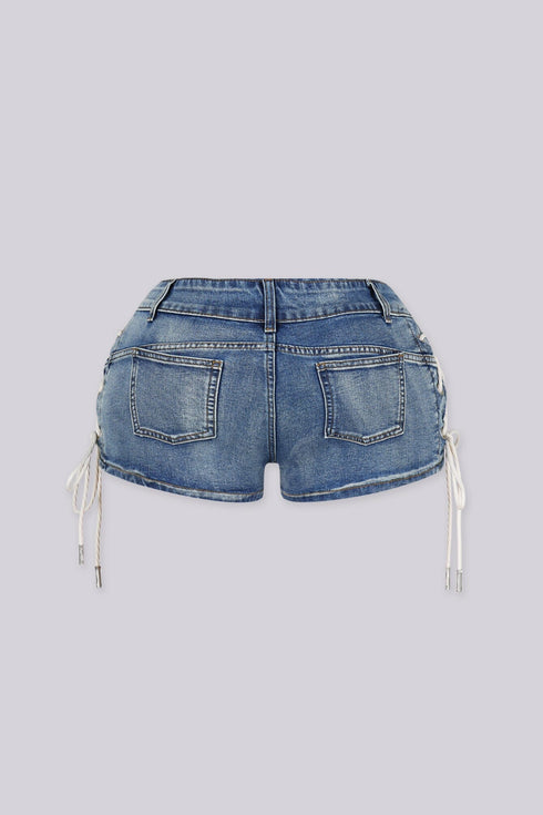 Mckenzie Denim Lace Up Shorts