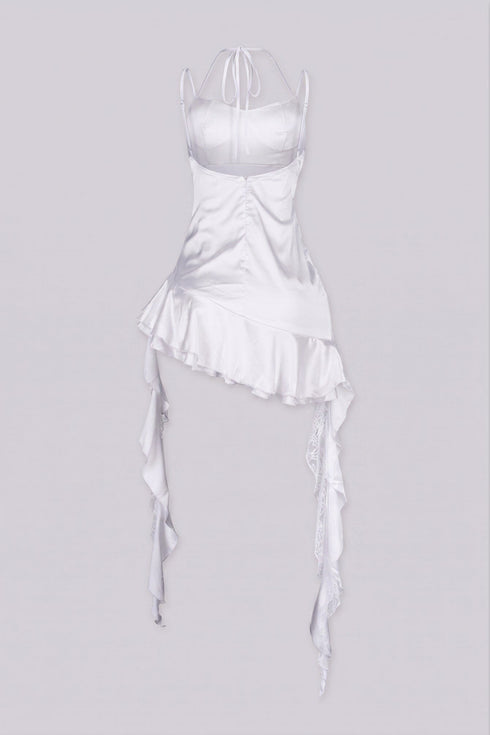 Renee Satin Cowl Neck Mini Dress