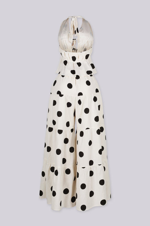 Evonne Polka Dot Top & Pants SET