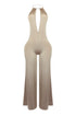 Zena Metal Halter Choker Jumpsuit