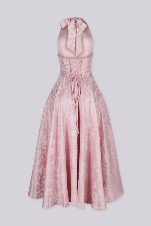 Fairy Tale Halter Neck Midi Dress
