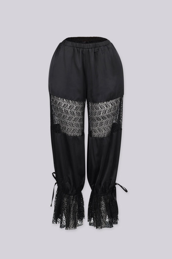 Xamira Lace Panel Capri Pants