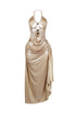 Callista Slinky Metallic Chain Halter Dress