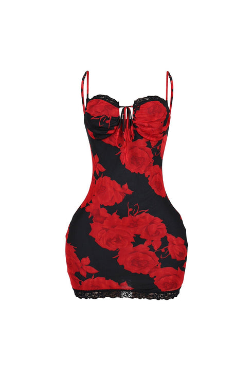 Jardin Slip Floral Print Mini Dress