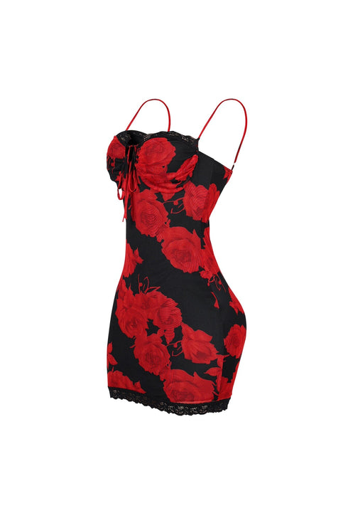 Jardin Slip Floral Print Mini Dress