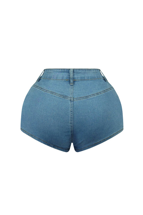 Stella Detachable Wrap Denim Skort
