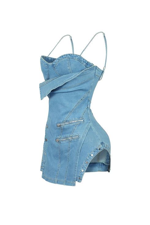 Yulia Tank Denim Mini Dress