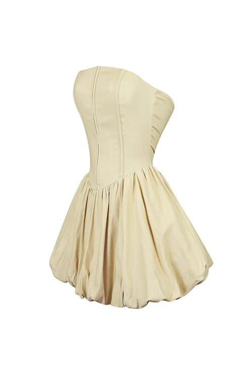 Strong Love Strapless Bubble Mini Dress