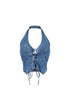 Vivienne Denim Lace Up Vest