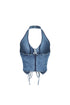 Vivienne Denim Lace Up Vest