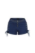 Sidekick Lace Up Denim Shorts