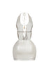 Marfil Seashell Metallic Halter Mini Dress