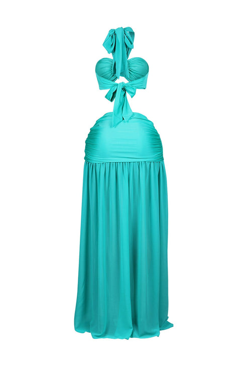 Lunara Slinky Halter Top & Skirt SET