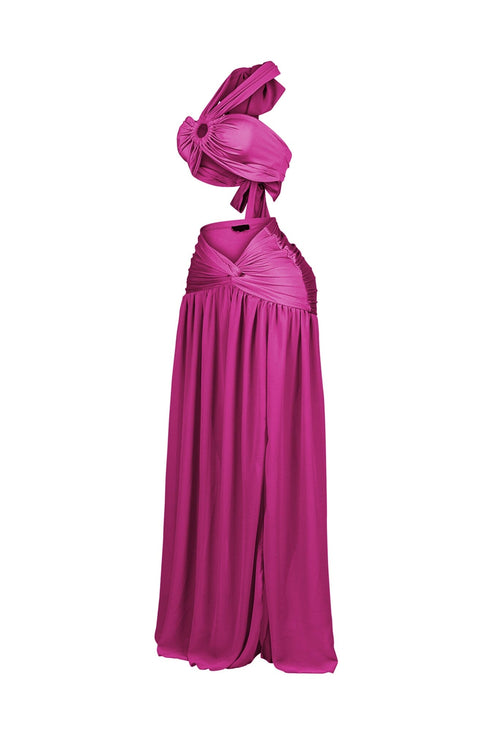 Lunara Slinky Halter Top & Skirt SET