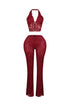 Backstage Lace Halter Top & Pants SET