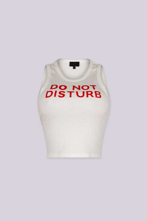 Do Not Disturb Ribbed Tank Top