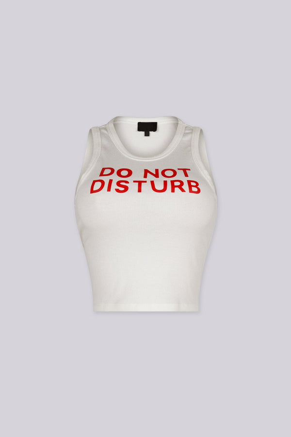 Do Not Disturb Ribbed Tank Top