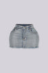 Opulent Glam denim Mini Skirt