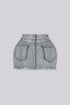 Opulent Glam denim Mini Skirt