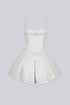 Santorini Lace Corset Skater Mini Dress