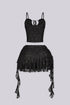 Versailles Lace Cami & Ruffle Skirt SET