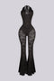 Flamenco Lace Halter Top & Flare Pants SET