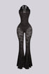 Flamenco Lace Halter Top & Flare Pants SET