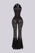 Flamenco Lace Halter Top & Flare Pants SET