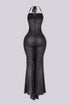 Glitterati Sheer Corset Halter Jumpsuit