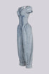 Santorini Washed Denim Balloon Jumpsuit