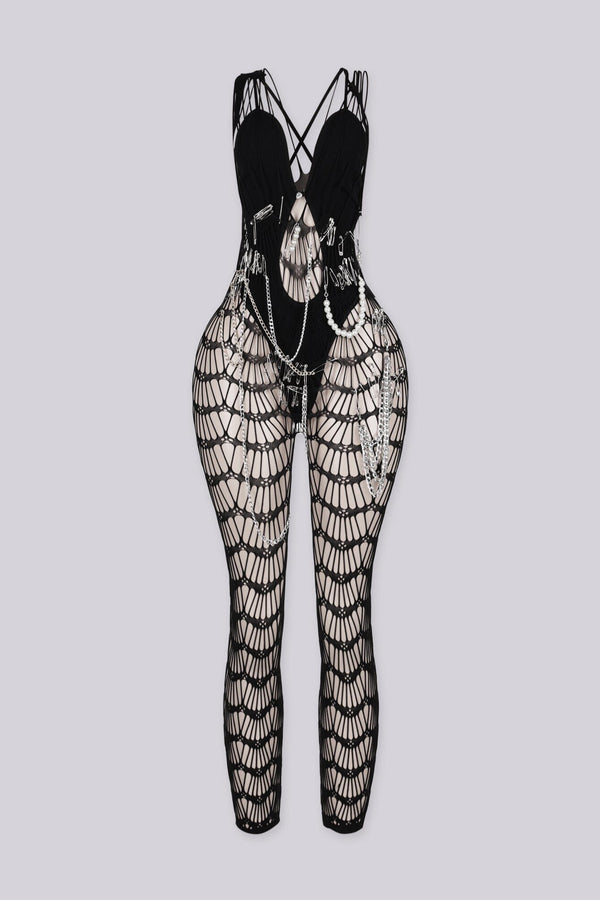 Venom Web Chain Jumpsuit