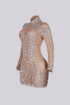 Constellation Crystal Mesh Mini Dress