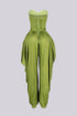 Harem Draped Strapless Jumpsuit