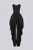 Harem Draped Strapless Jumpsuit