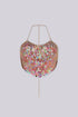 Mermaid Scale Chain Sequin Crop Top