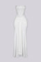 Snow Crystal Sweetheart Maxi Dress