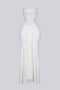 Snow Crystal Sweetheart Maxi Dress